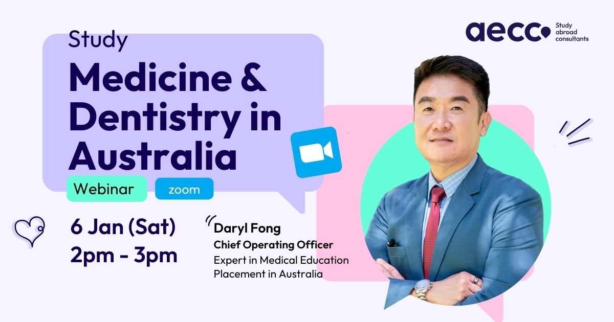 Free Webinar: Study Medicine & Dentistry in Australia